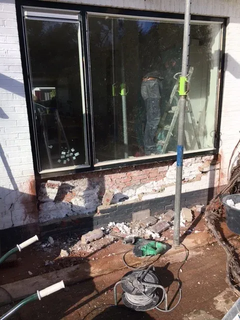 Openslaande deuren bij een woning in Zeist